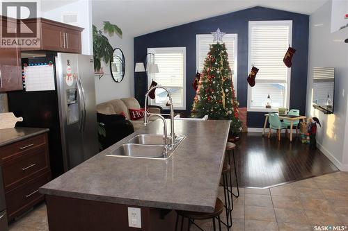3330 Green Moss Lane, Regina, SK - Indoor Photo Showing Kitchen With Double Sink
