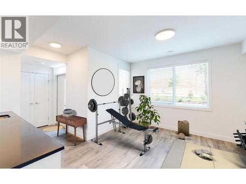 Virtual Staging - Lower Floor - Gym - 610 Academy Way Unit# 118, Kelowna, BC - Indoor Photo Showing Gym Room