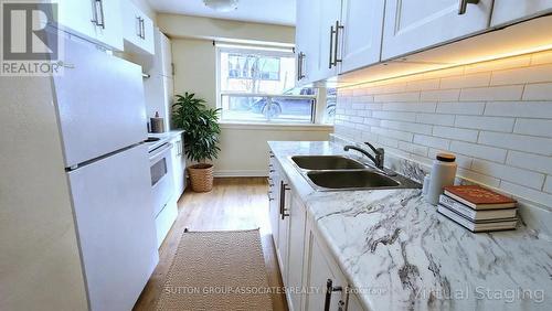 103 - 3 Greenbrook Drive, Toronto, ON - Indoor Photo Showing Kitchen With Double Sink