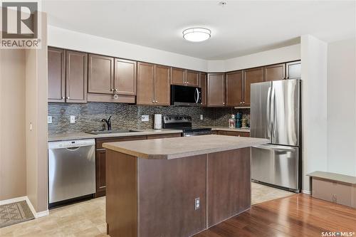 103 2351 Windsor Park Road, Regina, SK - Indoor Photo Showing Kitchen With Stainless Steel Kitchen