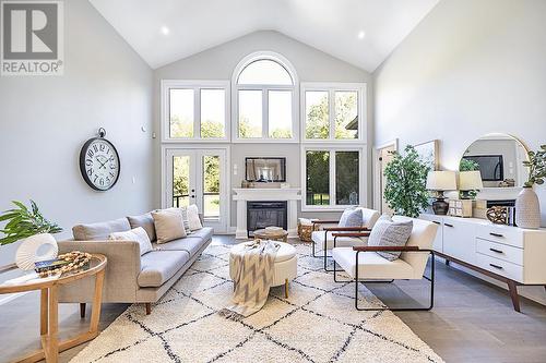 15 Shepherd Road, Whitby, ON - Indoor Photo Showing Living Room With Fireplace