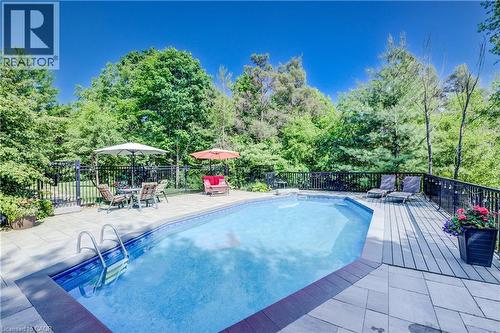 summer photo - 7664 Maltby Road E, Puslinch, ON - Outdoor With In Ground Pool With Backyard