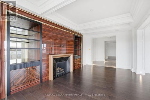 312 - 300 Randall Street, Oakville, ON - Indoor Photo Showing Living Room With Fireplace