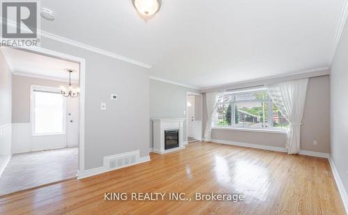 43 Grange Drive, Brampton, ON - Indoor Photo Showing Living Room With Fireplace