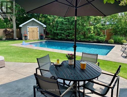 73 Mcleod Crescent, London North (North H), ON - Outdoor With In Ground Pool With Deck Patio Veranda With Backyard