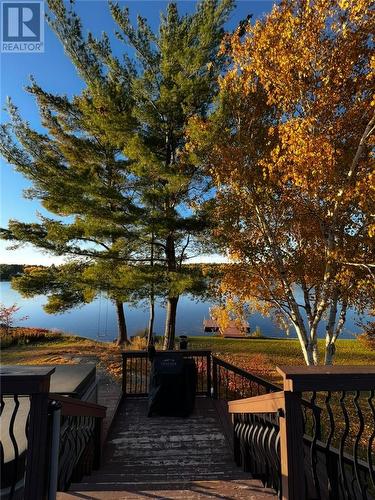54 Jean Street, Alban, ON - Outdoor With Body Of Water With Deck Patio Veranda With View