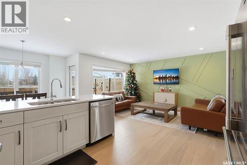 223 Underhill Way, Saskatoon, SK - Indoor Photo Showing Kitchen With Double Sink