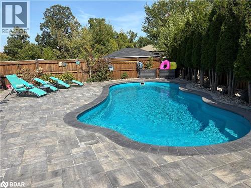 71 Northwest Court, Georgetown, ON - Outdoor With In Ground Pool With Deck Patio Veranda With Backyard