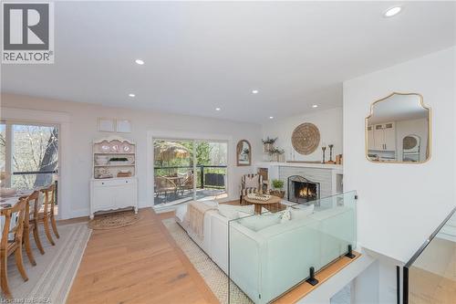 27 Tweedle Street, Glen Williams, ON - Indoor Photo Showing Living Room With Fireplace