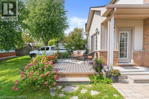View of wooden terrace - 119 Parkview Lane, Rockwood, ON - Outdoor With Deck Patio Veranda