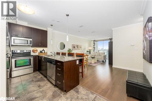 383 E Main Street Unit# 308, Milton, ON - Indoor Photo Showing Kitchen With Stainless Steel Kitchen With Double Sink