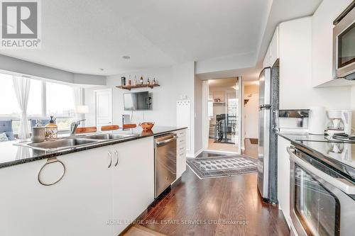 802 - 2240 Lake Shore Boulevard W, Toronto, ON - Indoor Photo Showing Kitchen With Stainless Steel Kitchen With Double Sink