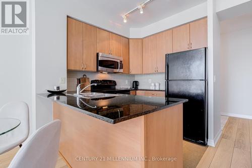2505 - 225 Webb Drive, Mississauga, ON - Indoor Photo Showing Kitchen With Double Sink