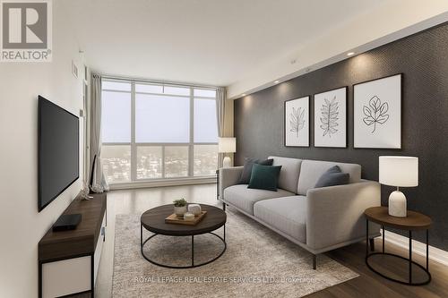 1710 - 1 Valhalla Inn Road, Toronto, ON - Indoor Photo Showing Living Room