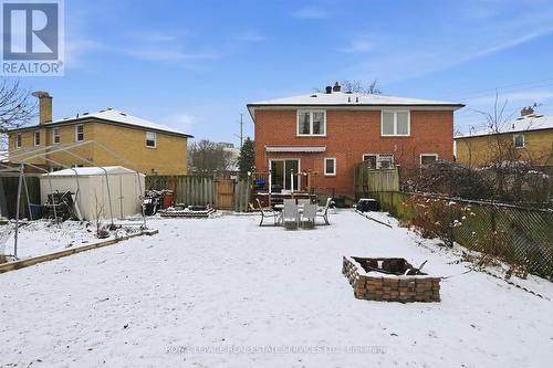 Oversized, Fenced Shared Backyard w/a Stone Patio - 2299 Wiseman Court, Mississauga, ON - Outdoor With Exterior