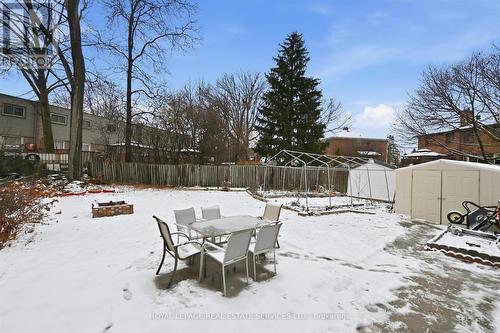 Oversized, Fenced Shared Backyard w/a Stone Patio - 2299 Wiseman Court, Mississauga, ON - Outdoor