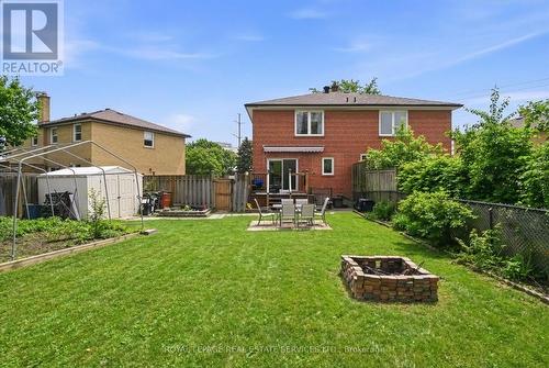 Oversized, Fenced Shared Backyard w/a Stone Patio - 2299 Wiseman Court, Mississauga, ON - Outdoor With Exterior