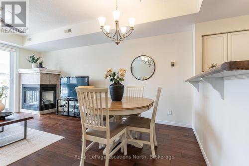 465 Mariners Way, Collingwood, ON - Indoor Photo Showing Dining Room With Fireplace
