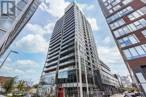 1210 - 15 Baseball Place, Toronto, ON - Outdoor With Balcony With Facade