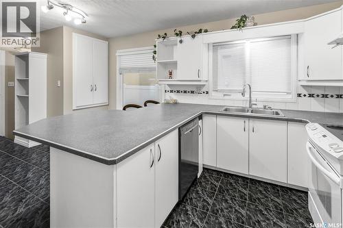 311 Habkirk Drive, Regina, SK - Indoor Photo Showing Kitchen With Double Sink