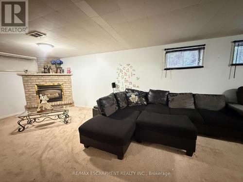22 Gildea Street, Hamilton, ON - Indoor Photo Showing Living Room With Fireplace