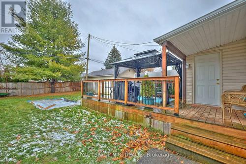 Covered deck to Mud Room back door entrance - 40 Shakespeare Avenue, St. Catharines (Haig), ON - Outdoor With Deck Patio Veranda