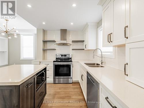 224 Duke Street, Hamilton, ON - Indoor Photo Showing Kitchen With Stainless Steel Kitchen With Double Sink With Upgraded Kitchen