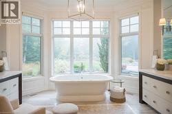 Breathtaking 6pc Primary Ensuite with Double shower + Double Vanities - 