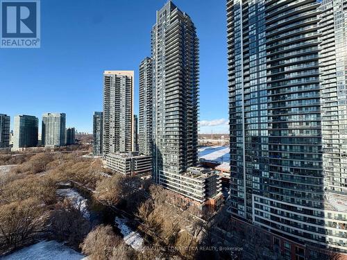 Bedroom 2 Balcony View - 1706 - 2230 Lake Shore Boulevard W, Toronto, ON - Outdoor With Facade