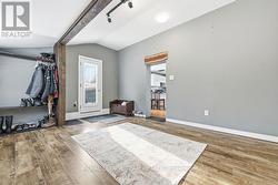 Side entry. Kitchen through doorway. - 