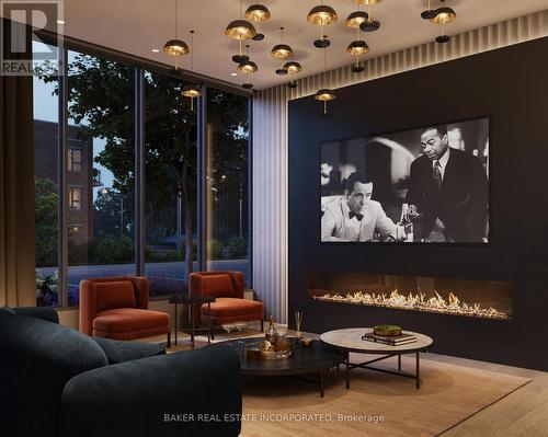 Northshore Party Room - Lph 13 - 500 Plains Road E, Burlington, ON - Indoor With Fireplace