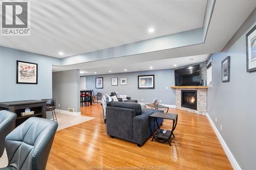 8384 Annie, Amherstburg, ON - Indoor Photo Showing Living Room With Fireplace