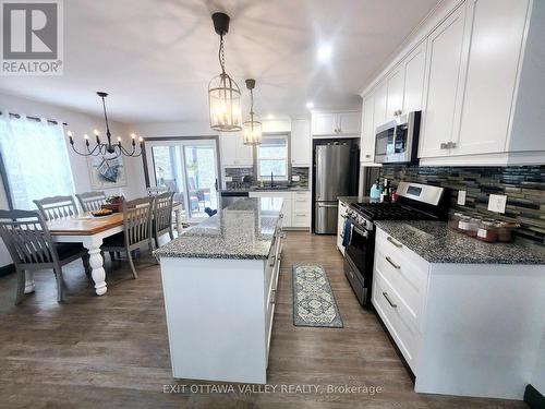 1485 Rapid Road, Whitewater Region, ON - Indoor Photo Showing Kitchen With Stainless Steel Kitchen With Upgraded Kitchen