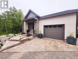 Interlocking stone at entrance to house and garage - 