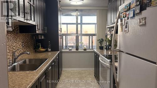 710 - 15 Kensington Road, Brampton, ON - Indoor Photo Showing Kitchen With Double Sink