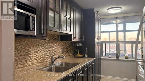 710 - 15 Kensington Road, Brampton, ON - Indoor Photo Showing Kitchen With Double Sink