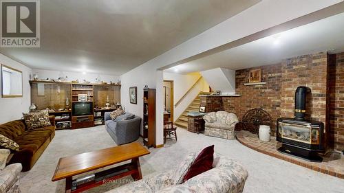 3315 Kirkfield Rd 6 Road, Kawartha Lakes (Carden), ON - Indoor Photo Showing Living Room With Fireplace