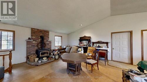 3315 Kirkfield Rd 6 Road, Kawartha Lakes (Carden), ON - Indoor Photo Showing Other Room With Fireplace