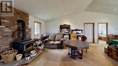 3315 Kirkfield Rd 6 Road, Kawartha Lakes (Carden), ON - Indoor With Fireplace