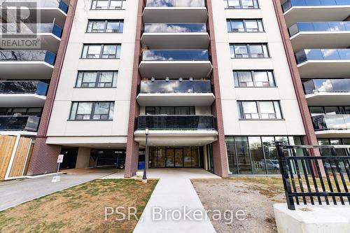 501 - 240 Markland Drive, Toronto, ON - Outdoor With Balcony With Facade