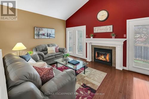 169 Central Avenue, Grimsby, ON - Indoor Photo Showing Living Room With Fireplace