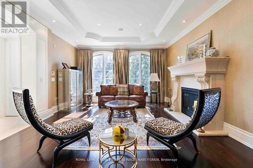 11 Doon Road, Toronto, ON - Indoor Photo Showing Living Room With Fireplace
