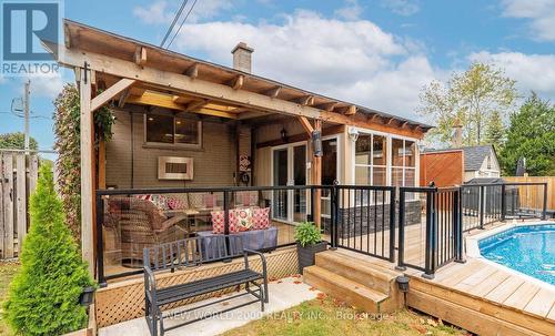 920 Greenwood Crescent, Whitby, ON - Outdoor With Above Ground Pool With Deck Patio Veranda With Exterior