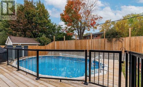 920 Greenwood Crescent, Whitby, ON - Outdoor With Above Ground Pool With Deck Patio Veranda