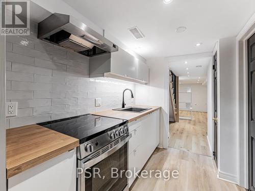 Lower - 371 Mcroberts Avenue, Toronto, ON - Indoor Photo Showing Kitchen With Upgraded Kitchen