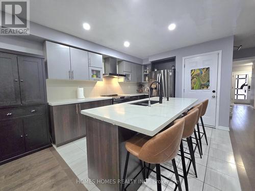170 Golden Springs Drive, Brampton, ON - Indoor Photo Showing Kitchen With Double Sink With Upgraded Kitchen