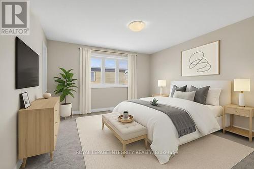 Primary Bedroom Virtual Staging - 168 Bandelier Way W, Ottawa, ON - Indoor Photo Showing Bedroom