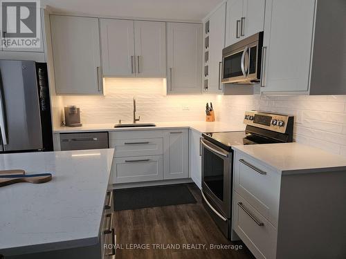 17 - 163 Pine Valley Drive, London South (South N), ON - Indoor Photo Showing Kitchen With Upgraded Kitchen