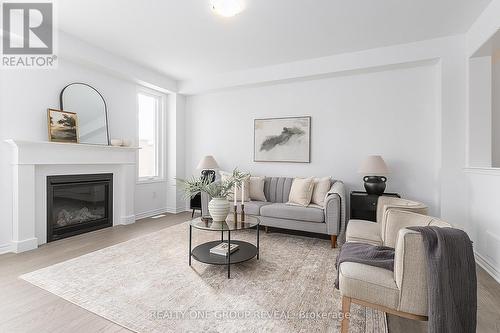 3352 Marchington Square, Pickering, ON - Indoor Photo Showing Living Room With Fireplace