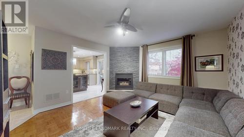 3022 Dalehurst Drive, Mississauga, ON - Indoor Photo Showing Living Room With Fireplace